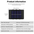 2-Pieces: Outdoor Wall Light Solar Waterproof LED Light by DailySale