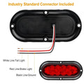 2-Pieces: Oval LED Brake Light 10 LED Lamp Stop Turn Tail Light by DailySale