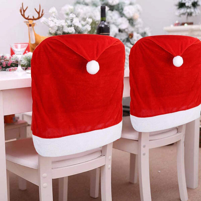 2-Pieces: Red Hat Dining Chair Slipcovers by DailySale