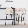 2-Pieces Set: Contemporary Upholstered Barstool