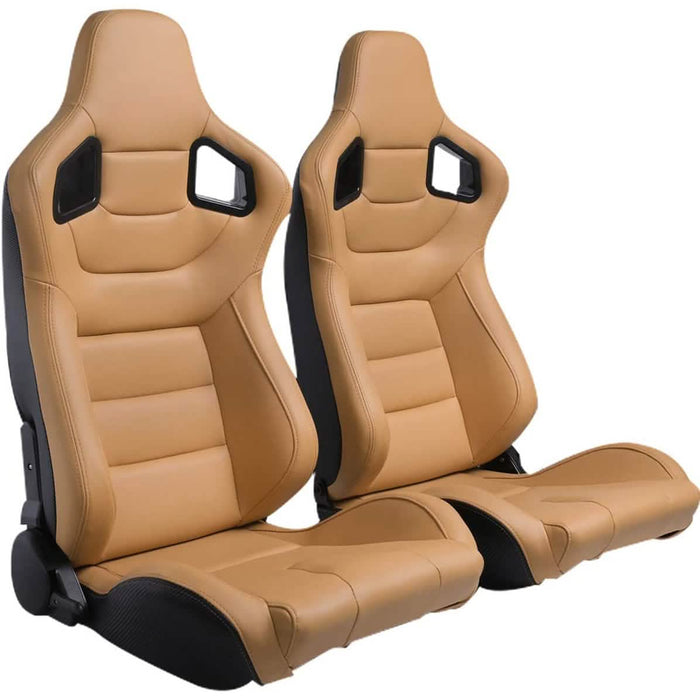 2-Pieces Set: Universal PVC Leather Bucket Seats by DailySale
