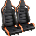 2-Pieces Set: Universal PVC Leather Bucket Seats by DailySale