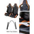 2-Pieces Set: Universal PVC Leather Bucket Seats by DailySale