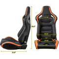 2-Pieces Set: Universal PVC Leather Bucket Seats by DailySale