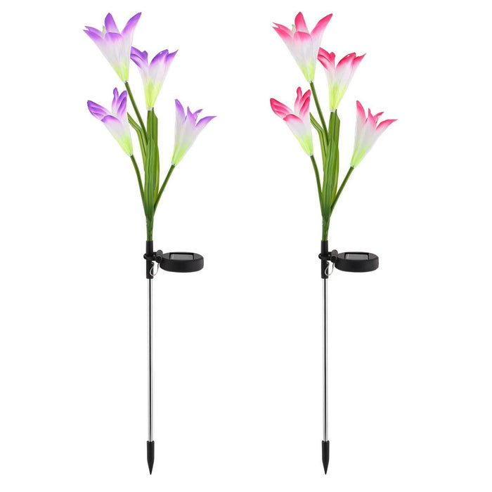 2-Pieces: Solar Garden Lights Outdoor by DailySale