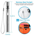 2-Pieces: Stainless Steel Flashlight Repair Water Resistant for Medical Students by DailySale