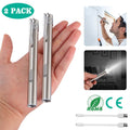 2-Pieces: Stainless Steel Flashlight Repair Water Resistant for Medical Students by DailySale