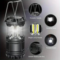 2-Pieces: Super Bright LED Camping Lantern - Portable and Collapsible Emergency Flashlight with Battery Power by DailySale