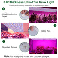 2-Pieces: Ultra-Thin LED Grow Lights for Indoor Plants with 126 LEDs by DailySale