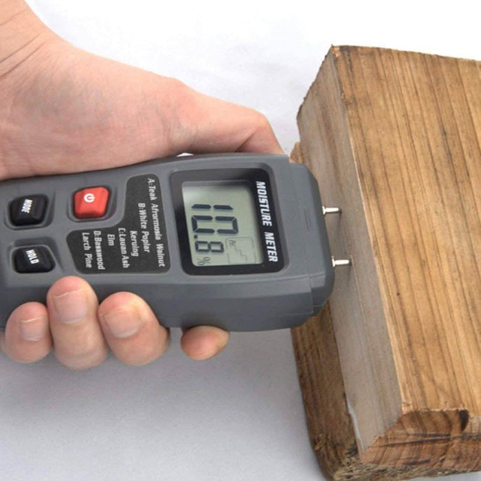 2-Pins Wood Industry Digital Moisture Meter by DailySale