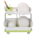 2-Tier Dish Drying Rack Cutlery Drainer by DailySale
