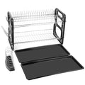 2-Tier Dish Drying Rack Drainboard Set by DailySale