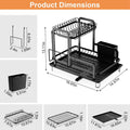 2-Tier Dish Drying Rack by DailySale
