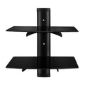 2 Tier Dual Glass Shelf Wall Mount by DailySale