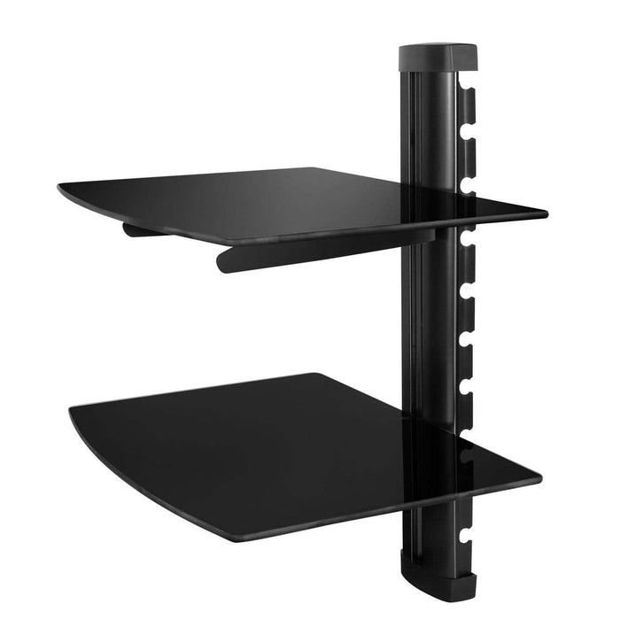 2 Tier Dual Glass Shelf Wall Mount by DailySale