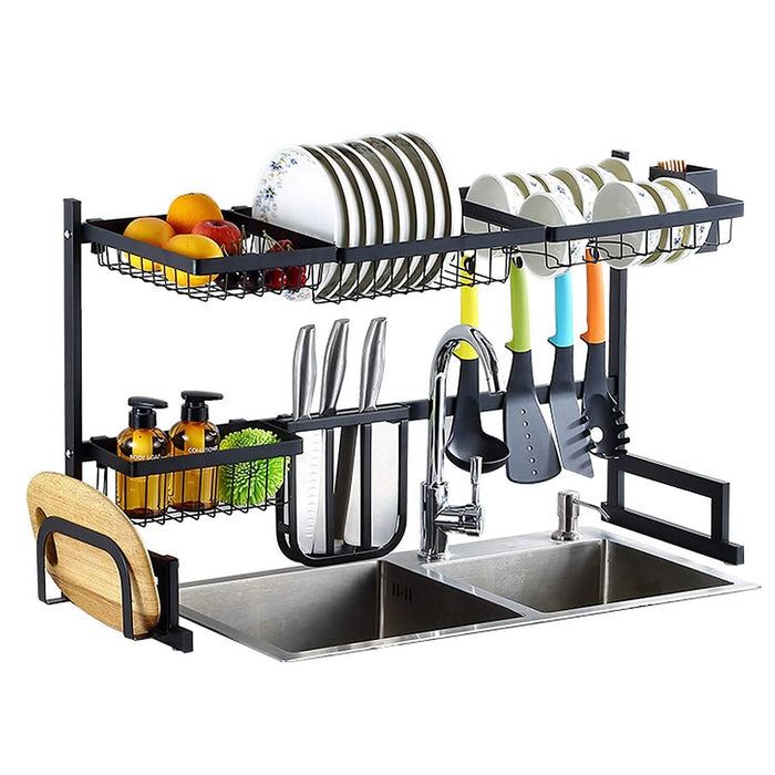 2-Tier Over the Sink Dish Drying Rack by DailySale