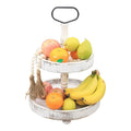 2-Tier Serving Tray Round Farmhouse Kitchen by DailySale