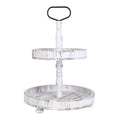 2-Tier Serving Tray Round Farmhouse Kitchen by DailySale