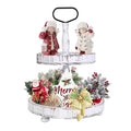 2-Tier Serving Tray Round Farmhouse Kitchen by DailySale