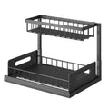2-Tier Under Sink Organizer Pull Out Basket Storage by DailySale