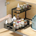 2-Tier Under Sink Organizer Pull Out Basket Storage by DailySale
