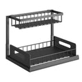 2-Tier Under Sink Organizer Pull Out Basket Storage by DailySale