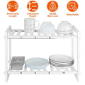 2-Tier Under Sink Organizer Retractable Space Saving Storage by DailySale