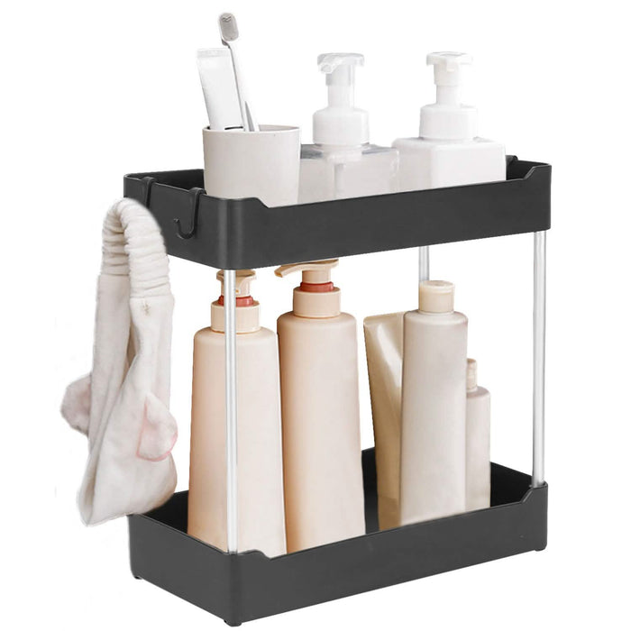 2-Tier Under Sink Shelf Organizer by DailySale