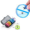 2 Times A Day AM PM Weekly Pill Organizer Large Daily Pill Box With Black Case For Travel by DailySale