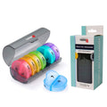 2 Times A Day AM PM Weekly Pill Organizer Large Daily Pill Box With Black Case For Travel by DailySale