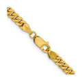 20 inch Miami Cuban Unisex Chain Necklace 14k Gold by Fine Color Jewels