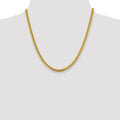 20 inch Miami Cuban Unisex Chain Necklace 14k Gold by Fine Color Jewels