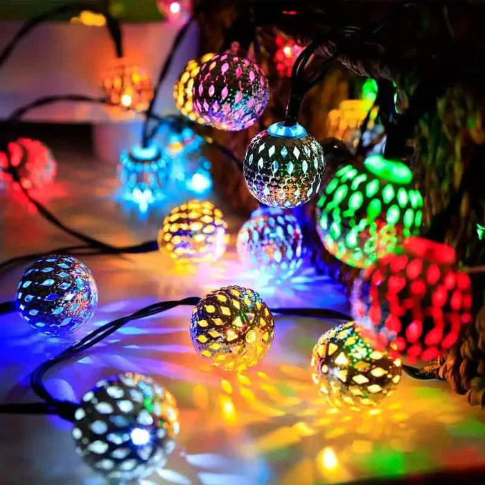 20 LED Moroccan Ball Solar String Lights by DailySale