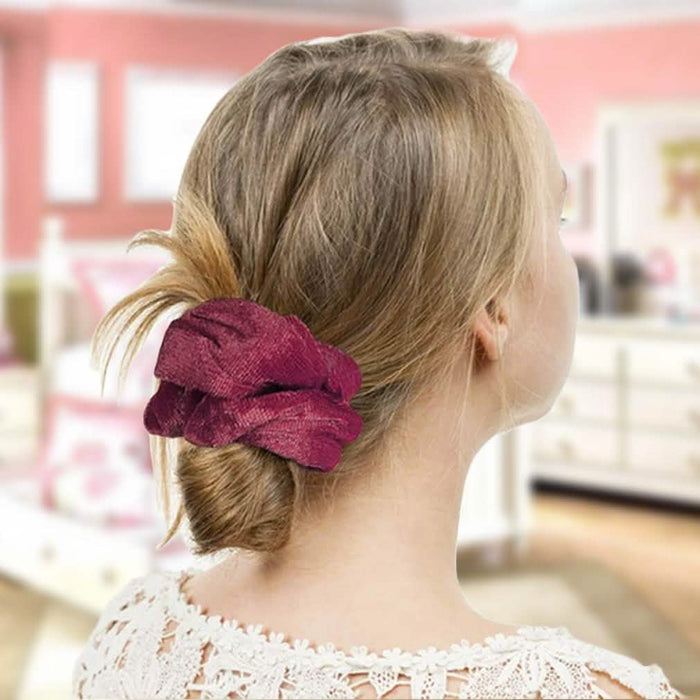 20-Pack: Premium Velvet Elastic Hair Scrunchies by DailySale