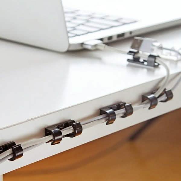 20-Pack: Self-adhesive Wire Organizer Line Cable Clip by DailySale