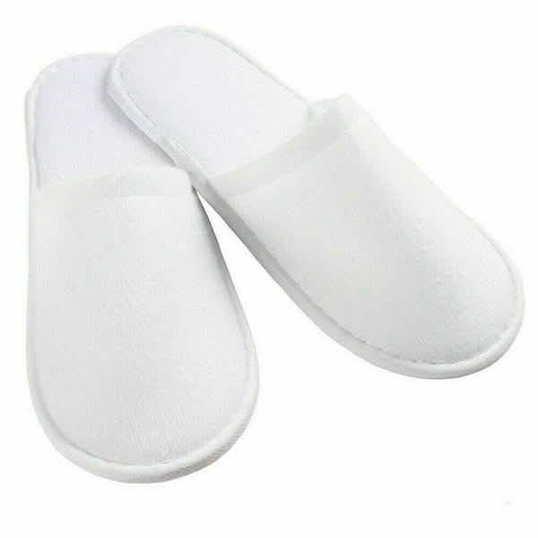 20-Pairs: Spa Hotel Guest Soft Slippers Closed Toe Disposable Travel Slipper by DailySale