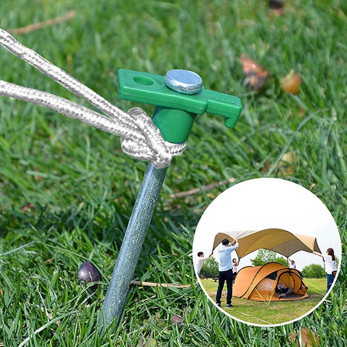 20-Piece: 9.8-Inch Tent Pegs Ropes Set by DailySale
