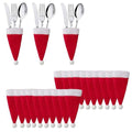 20-Piece: Christmas Santa Hat Silverware Storage Bag by DailySale