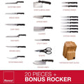 20-Piece: Professional Kitchen Knife Set with Knife Block by DailySale