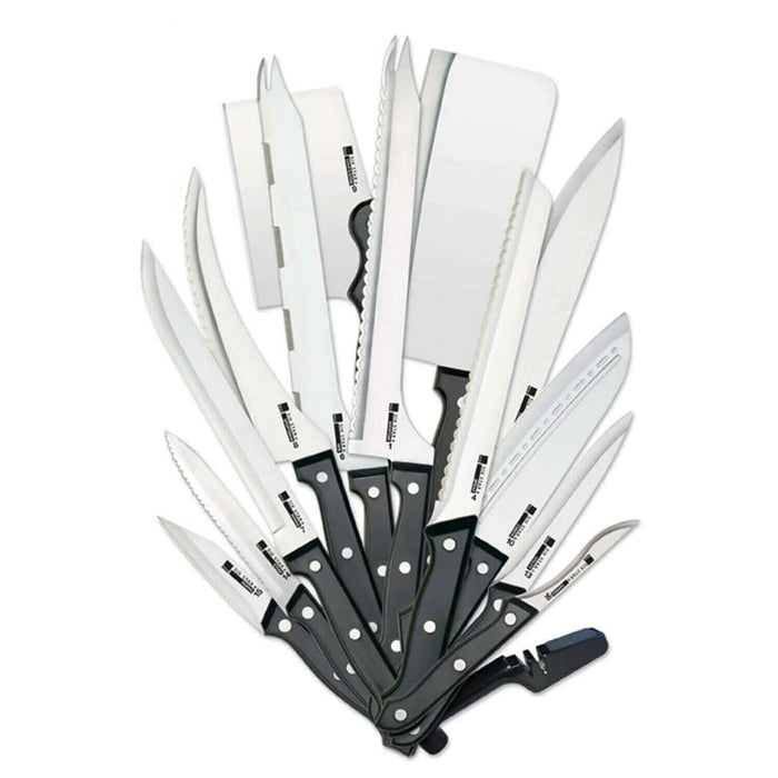 20-Piece: Ronco Full-Tang Handle Professional Kitchen Knife Set by DailySale