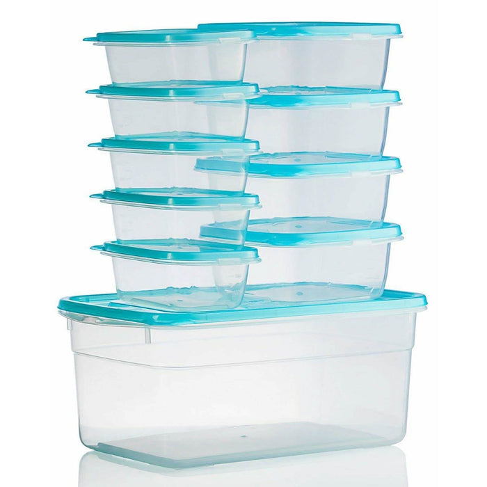 20-Piece Set: Chef's Star BPA-Free Reusable Microwavable Meal Prep Containers by DailySale