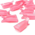 20-Piece Set: Plastic Acrylic Nail Art Soak Off Cap Clip UV Gel Polish Remover Wrap Tool by DailySale