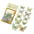 20-Pieces: Ice Crystal Laser Butterfly Decorative PET Stickers by DailySale