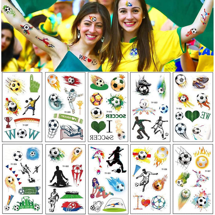 20 Sheet 2022 Football World Cup Football Sports Face Sticker by DailySale