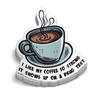 Strong Coffee - Hard Hat Decal
