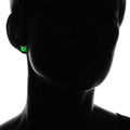 2.00 CTTW Sterling Silver Emerald Princess Cut Studs by DailySale
