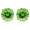 2.00 CTW Peridot Stud Earrings in 10K Gold by MUIBLU Gems