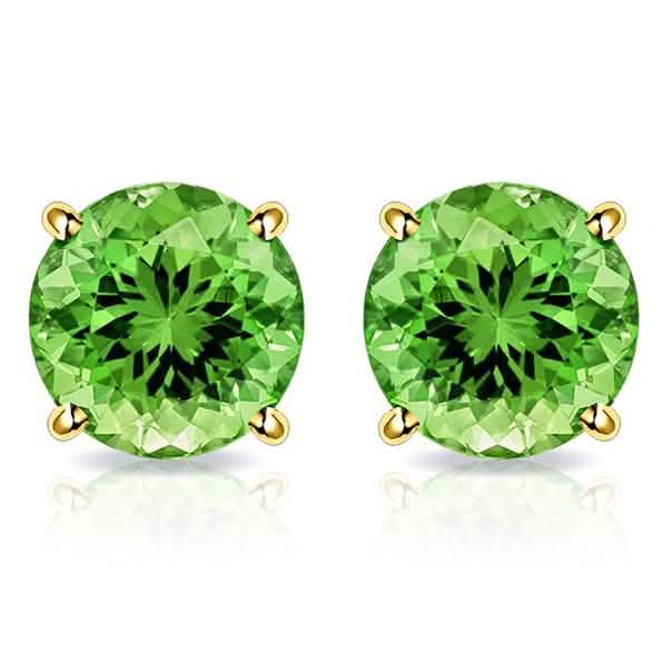2.00 CTW Peridot Stud Earrings in 10K Gold by MUIBLU Gems by DailySale
