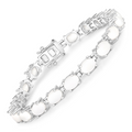 Natural Opal Tennis Bracelet by Fine Color Jewels