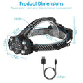 20000LM LED Headlamp 8 Lighting Modes Rechargeable by DailySale